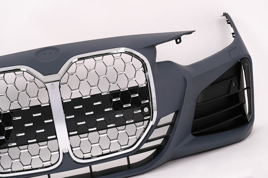 Stoßstange für BMW 4er F32 F33 F36 Coupe Cabrio Gran Coupe M4 Look Chrome Kühlergrill Carpartstuning Austria