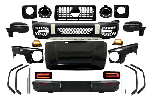 Bodykit 2018 G63 New Style Umbau für Mercedes G-Klasse W463 08-17 Carpartstuning Austria