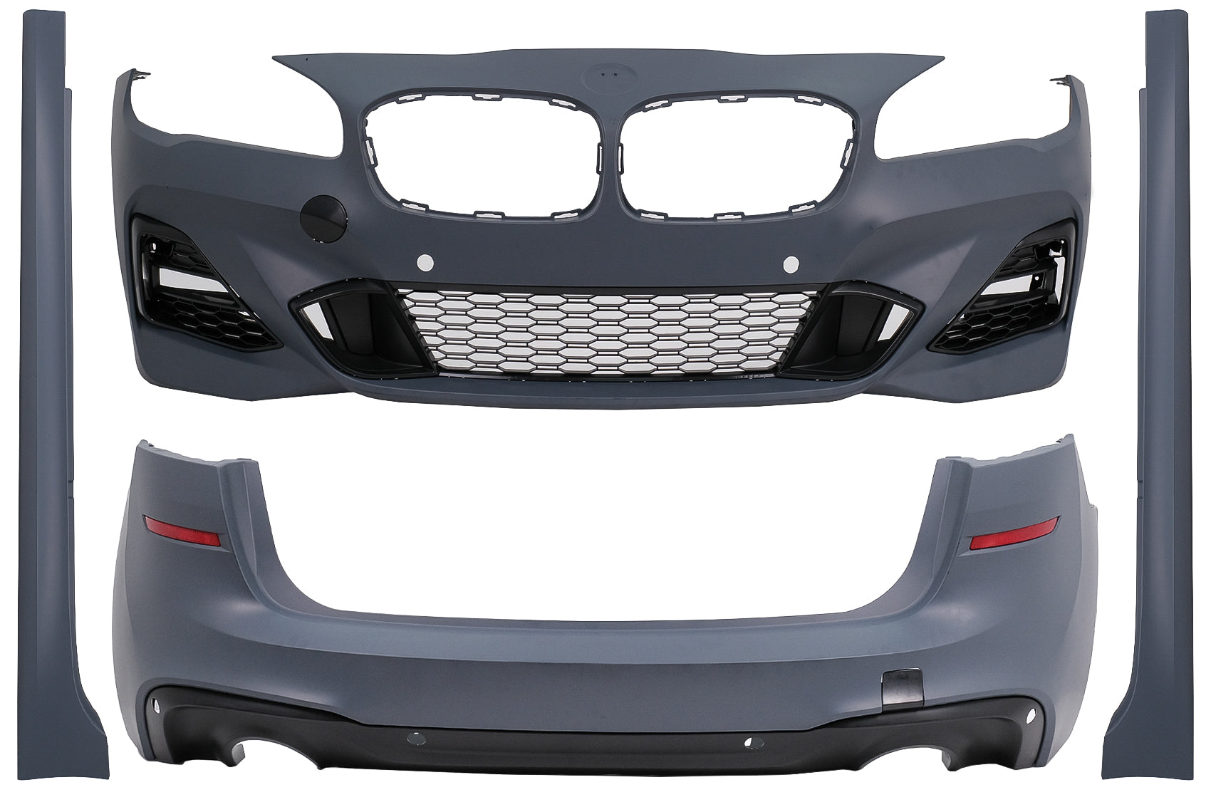 Bodykit für BMW 2er F45 LCI Active Tourer 05.17-12.19 M-Tech Look Doppelter Ausgang Carpartstuning Austria
