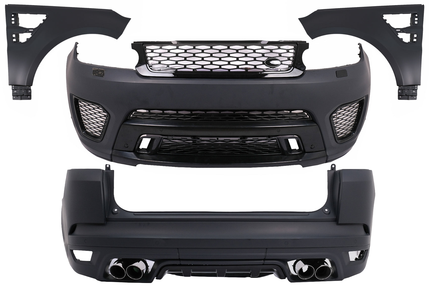 Body Kit für Range Rover Sport L494 13-17 Stoßstangenspitzen SVR Design Carpartstuning Austria