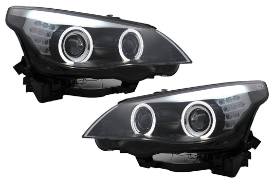 LED TFL Tagfahrlicht Angel Eyes Scheinwerfer für BMW 5er E60 E61 2003-2007 LCI Look Carpartstuning Austria