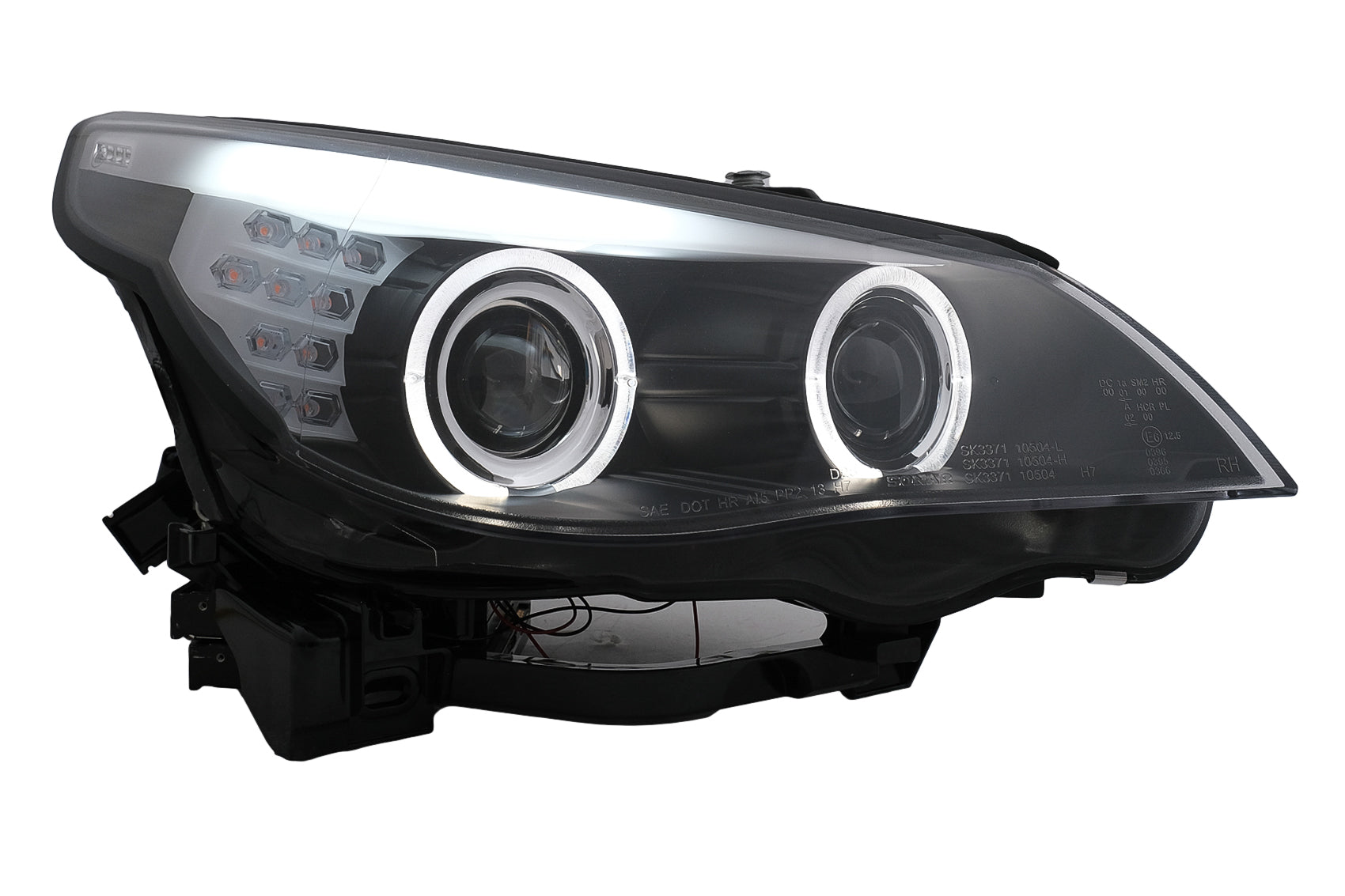 LED TFL Tagfahrlicht Angel Eyes Scheinwerfer für BMW 5er E60 E61 2003-2007 LCI Look Carpartstuning Austria