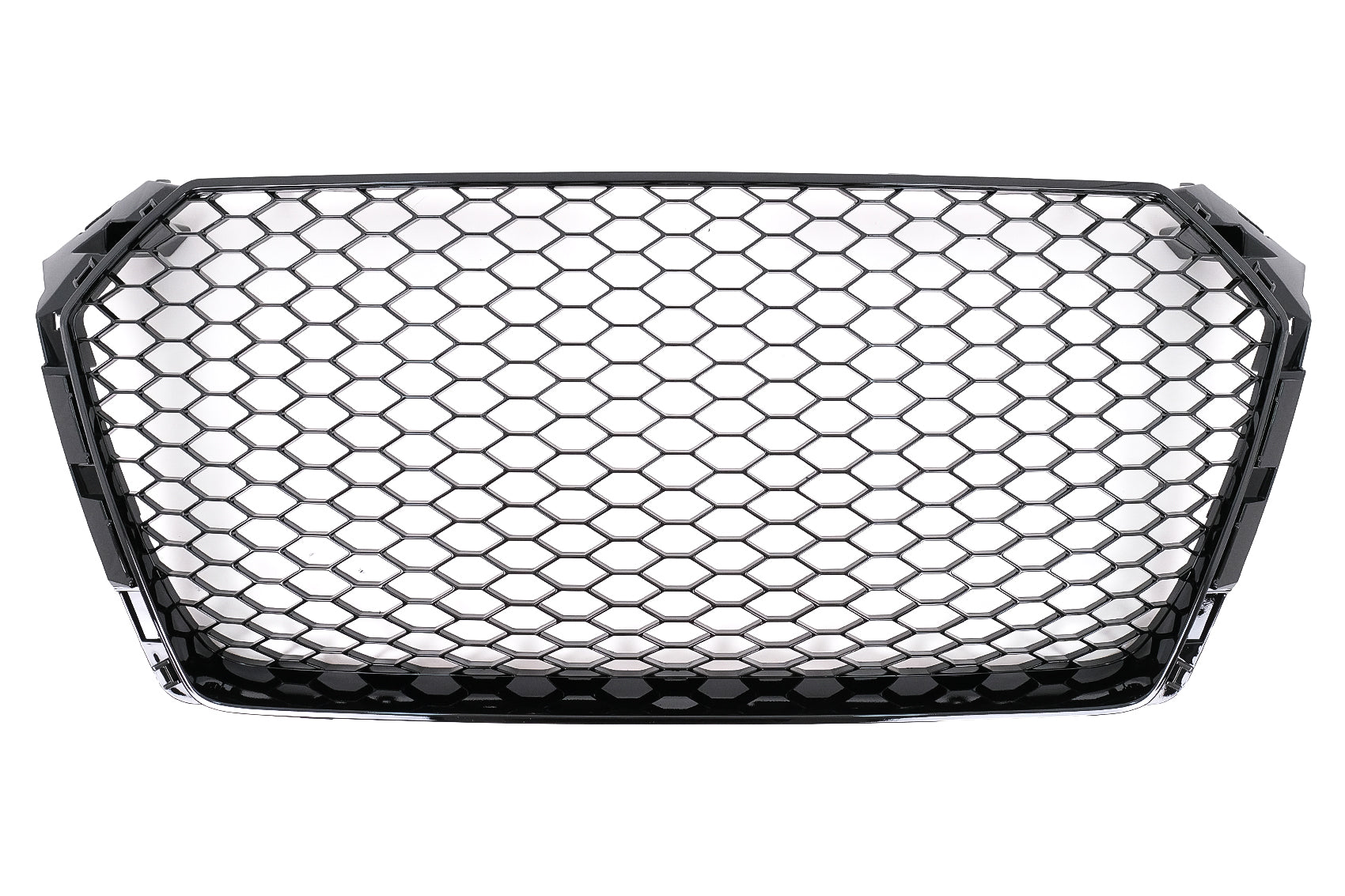 Kühlergrill für Audi A4 S4 B9 8W 2016–2018 Limousine Avant RS-Design Glänzend Schwarz Carpartstuning Austria