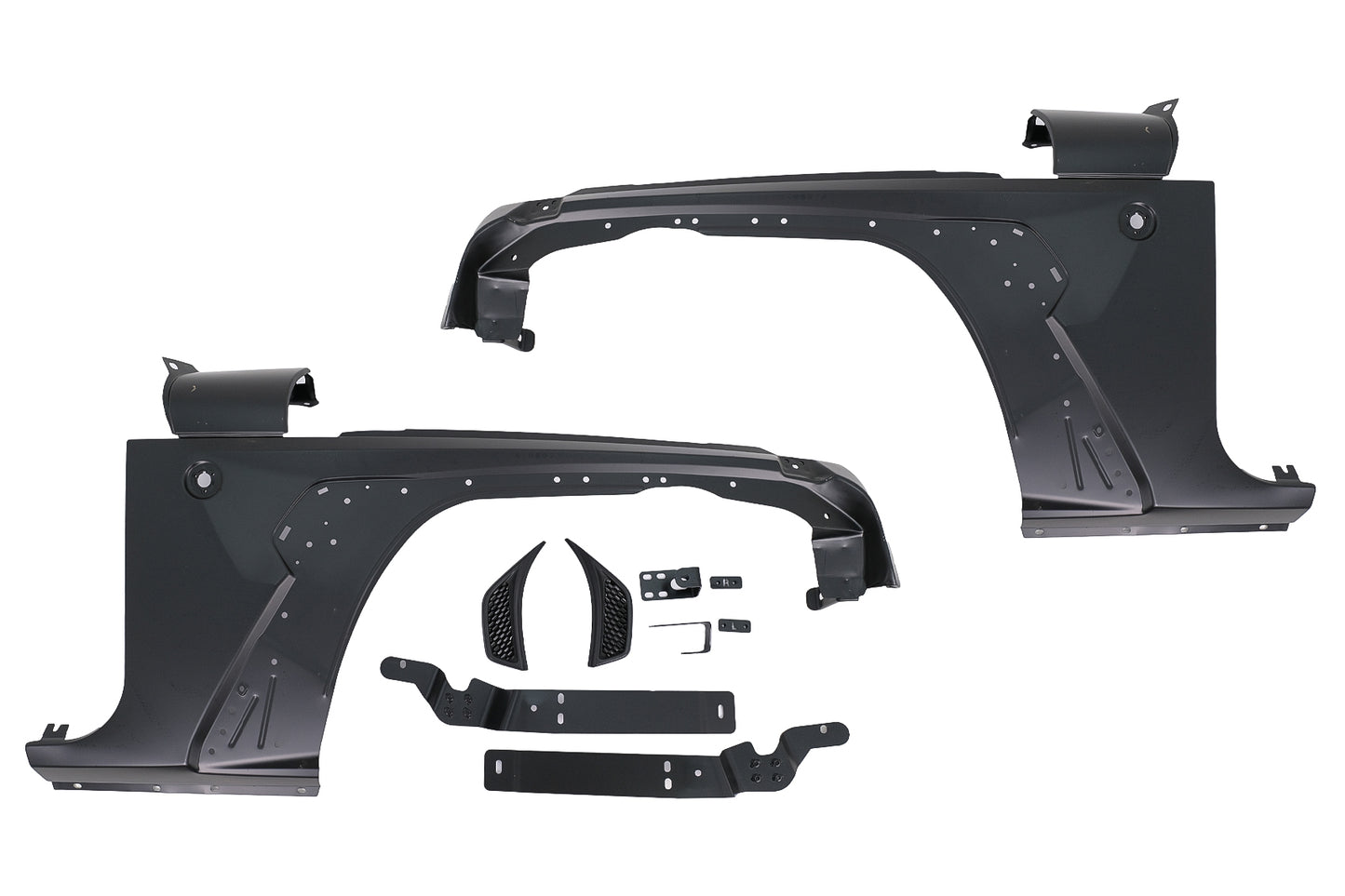 Vorderer Kotflügel für JEEP Wrangler / Rubicon JK 2007-2017 JL 2018+ Design Carpartstuning Austria