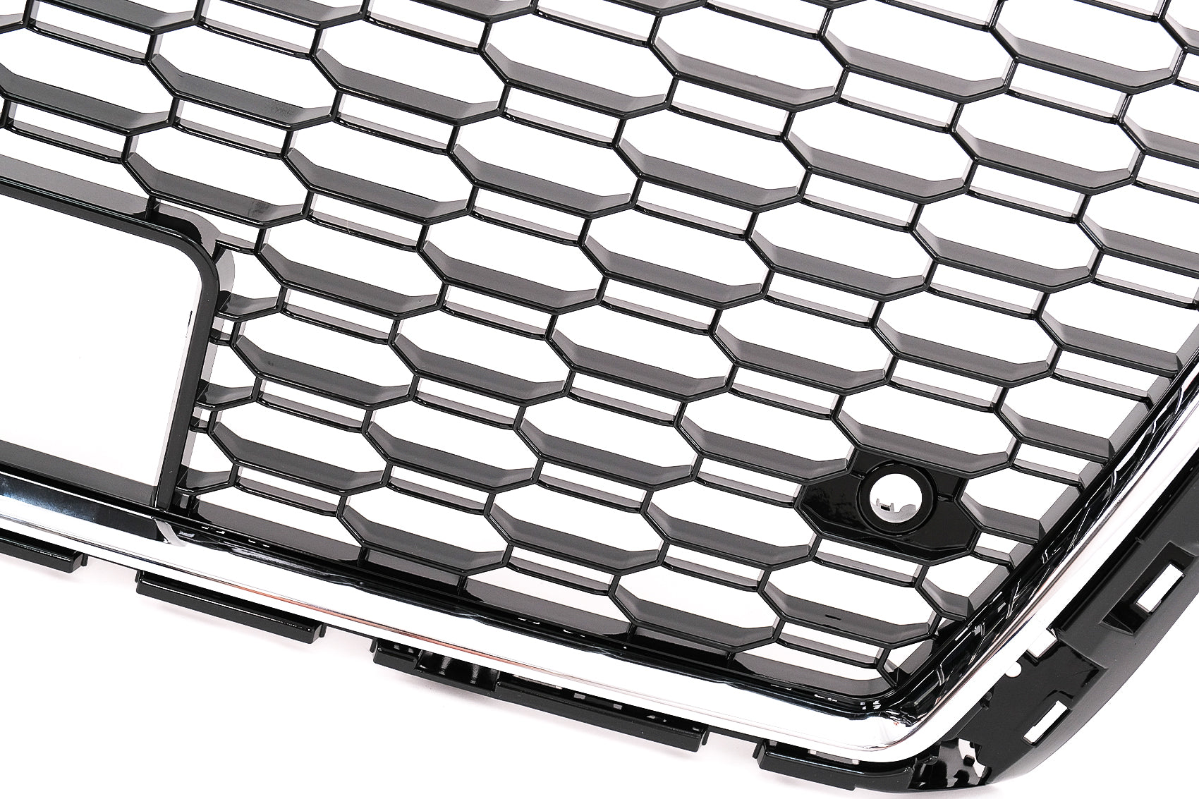 Kühlergrill für Audi A3 8V Facelift 2017-2019 RS3 Design Schwarz Chrom ohne Emblem Carpartstuning Austria