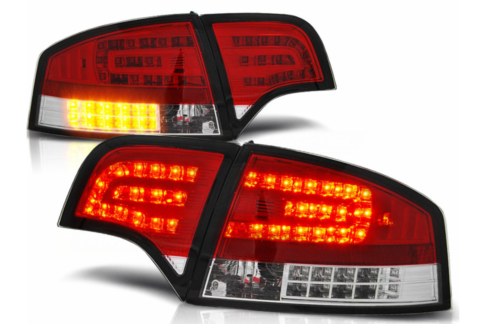 LED Rückleuchten für Audi A4 B7 Limousine 8EC 11.2004–03.2008 Rot Klar Carpartstuning Austria