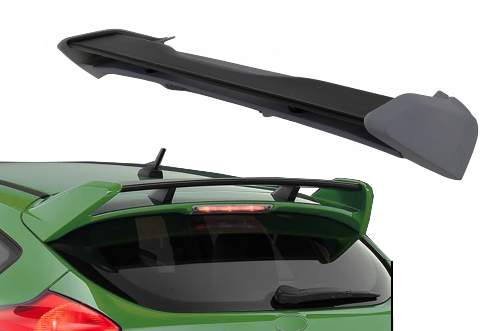 Add-On Dachspoiler für Ford Focus MK3 2015-2018 5 Türen Hatchback ST Design Carpartstuning Austria