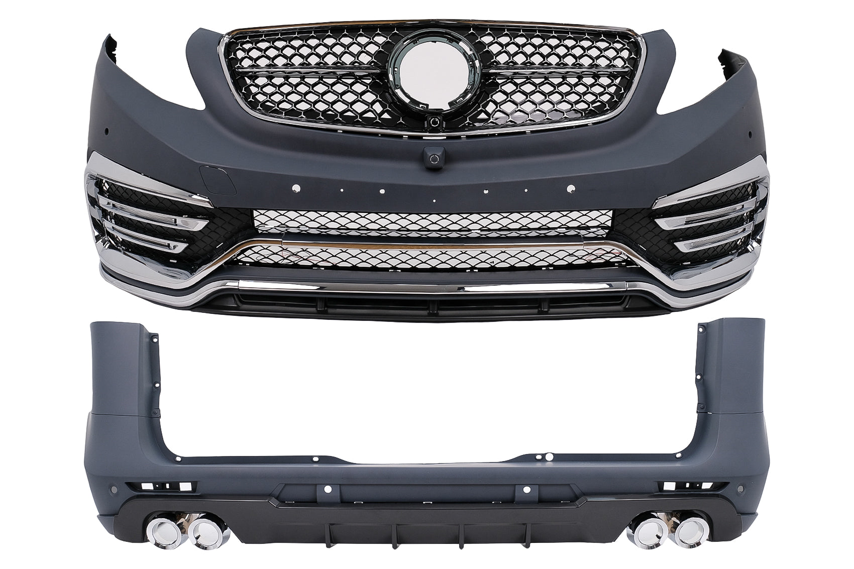 Komplett Bodykit für Mercedes V-Klasse W447 2014-03.2019 Stoßstange Seitengitter PDC Carpartstuning Austria