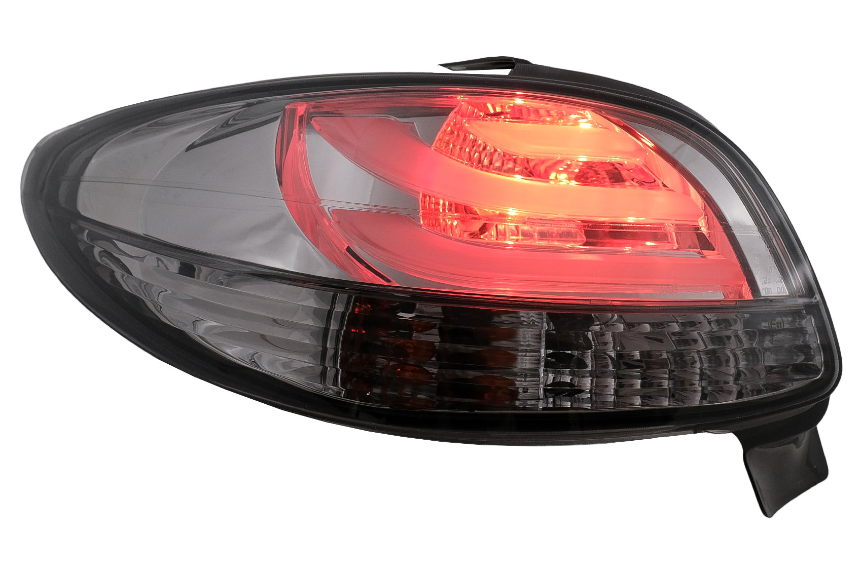 LED-Rückleuchten für Peugeot 206 Schrägheck 3/5 Türen 1998–2004 Schwarzer Rauch Carpartstuning Austria