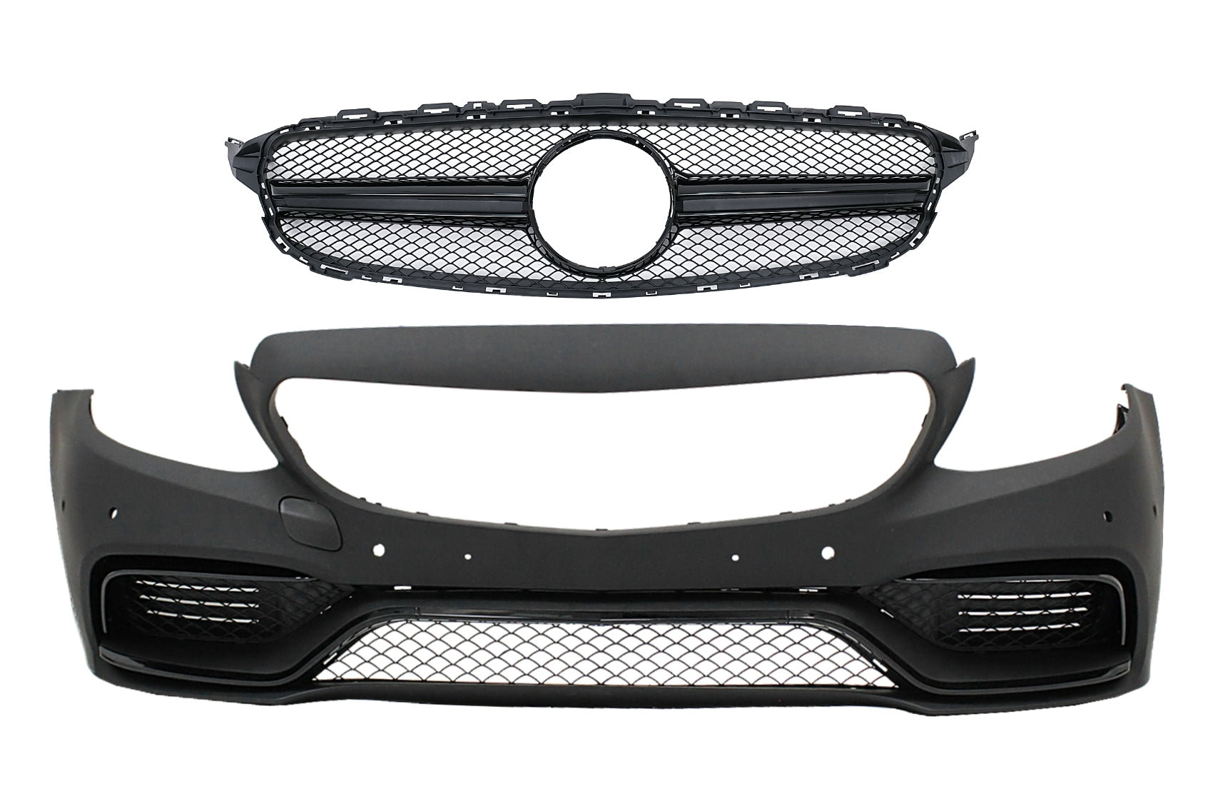 Stoßstange für Mercedes C W205 S205 A205 C205 Limo T-Modell Coupé Cabriolet C63 Look Carpartstuning Austria