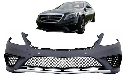 Stoßstange für Mercedes S-Klasse W222 2013–06.2017 PDC Unterer Gitter S63 Design Carpartstuning Austria