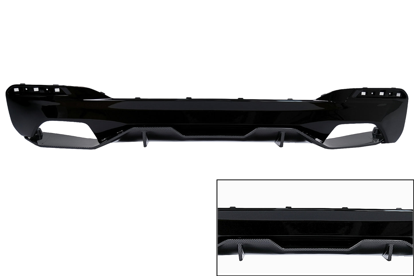 Stoßstange Luftverteiler Für BMW 5 G30 G38 G31 16-19 540 M-Design Schwarz & Carbon-Look Carpartstuning Austria
