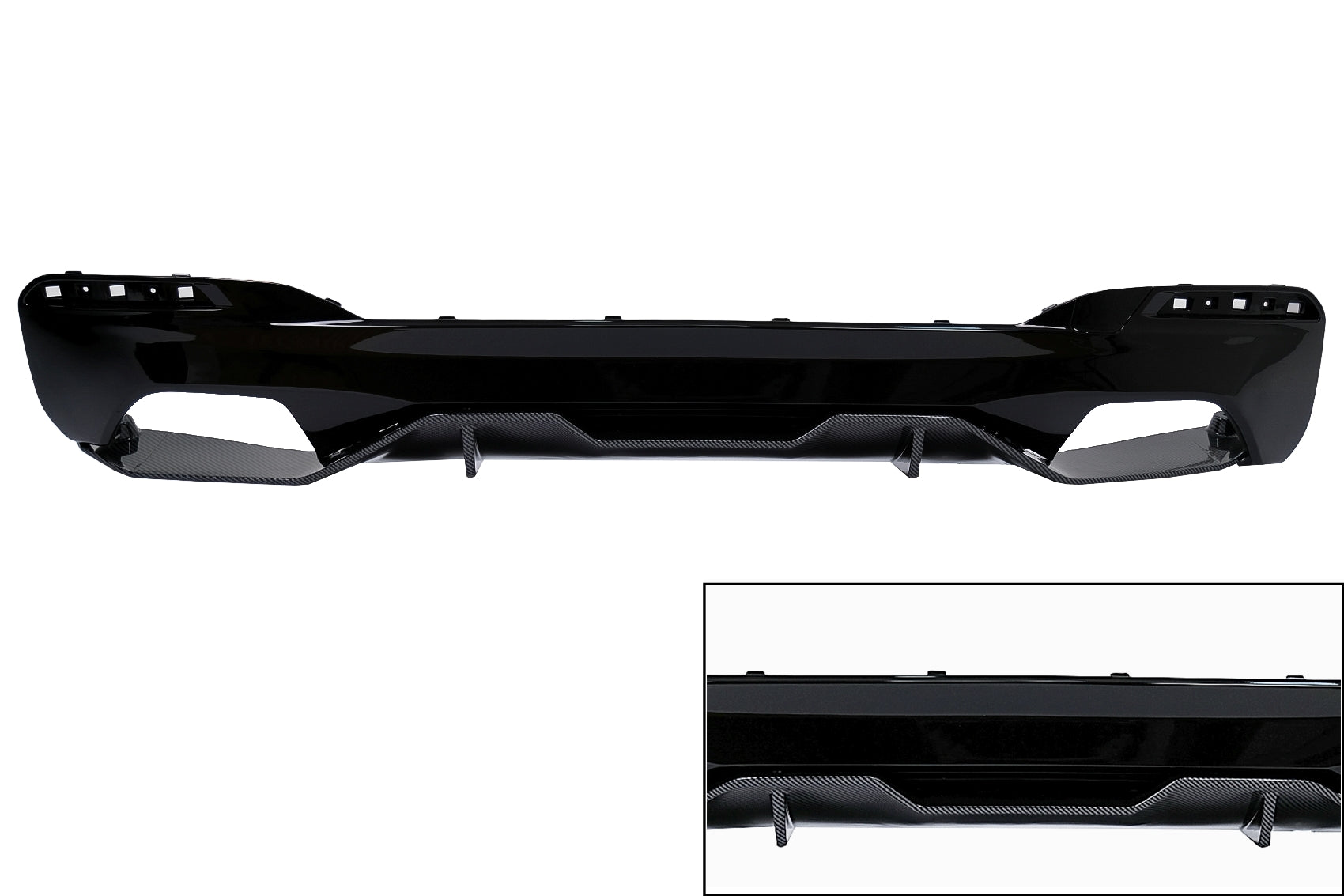 Stoßstange Luftverteiler Für BMW 5 G30 G38 G31 16-19 540 M-Design Schwarz & Carbon-Look Carpartstuning Austria