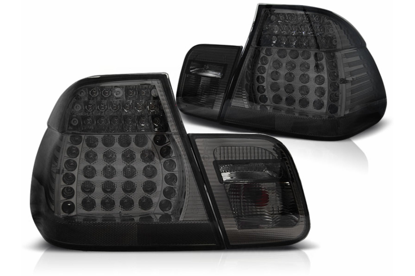 LED-Rückleuchten für BMW 3er E46 Limousine 05/1998–08/2001 Rauchfarben Carpartstuning Austria