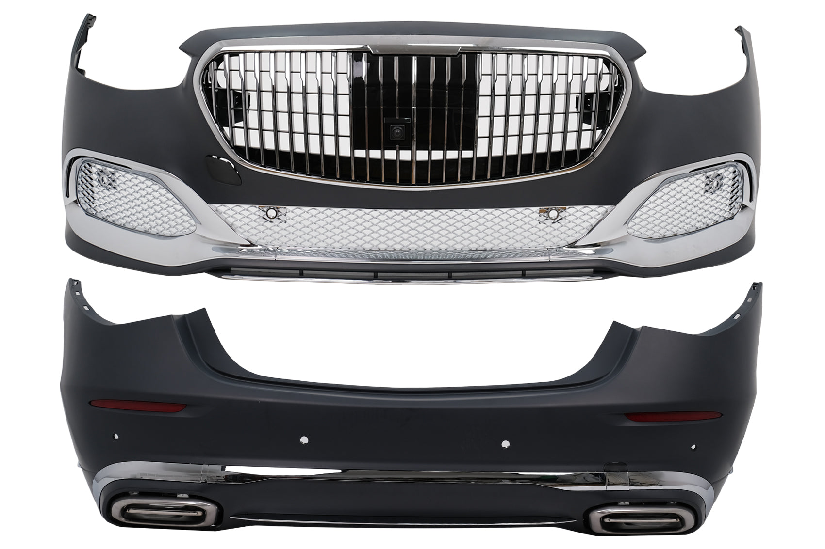 Bodykit für Mercedes S W223 Limousine 20+ Stoßstange Endrohre Kühlergrill M-Design Carpartstuning Austria