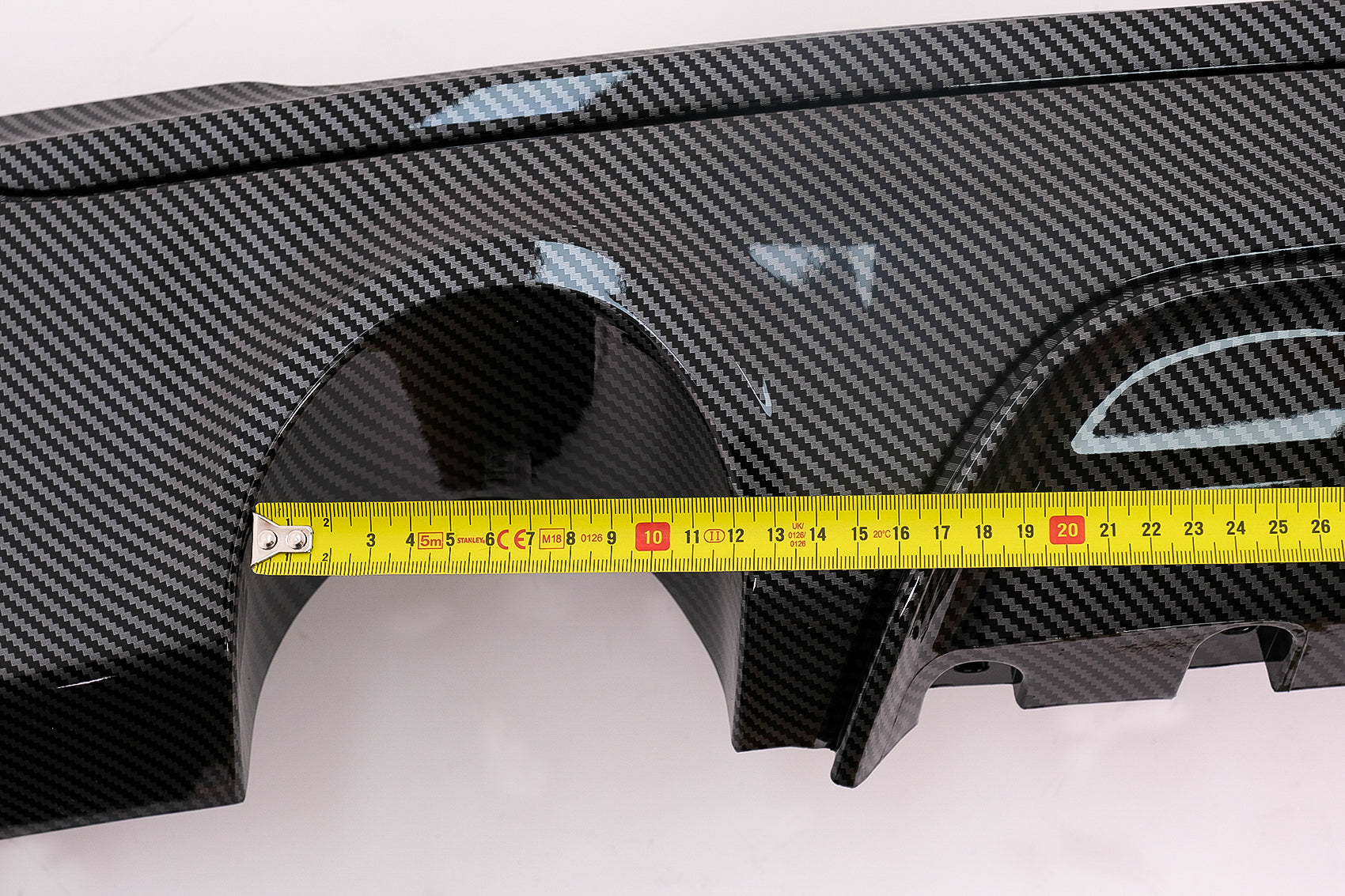 Stoßstange Spoiler Diffusor Doppelter Ausgang für Einzelauspuff Für BMW 2 F22 F23 2013- Carbon Look Carpartstuning Austria
