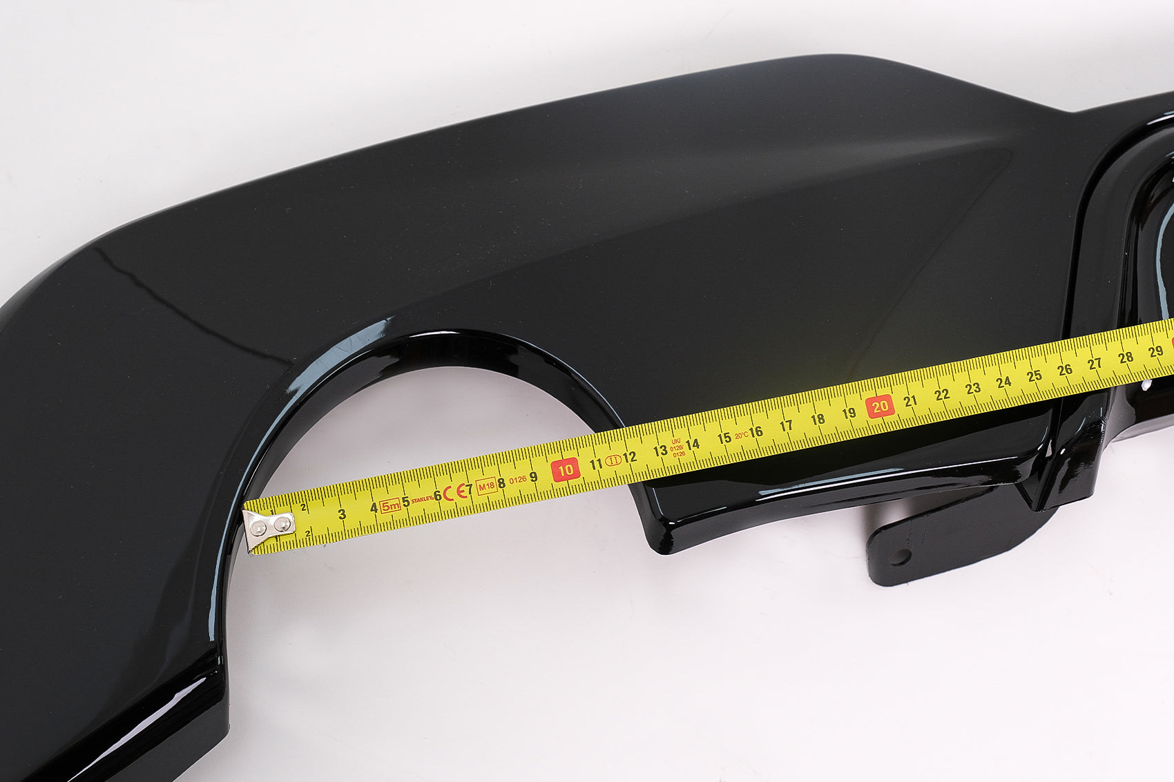 Stoßstange Diffusor Doppelter Ausgang Einzelauspuff für BMW 3er G20 G28 G21 18-22 Glänzend Schwarz Carpartstuning Austria