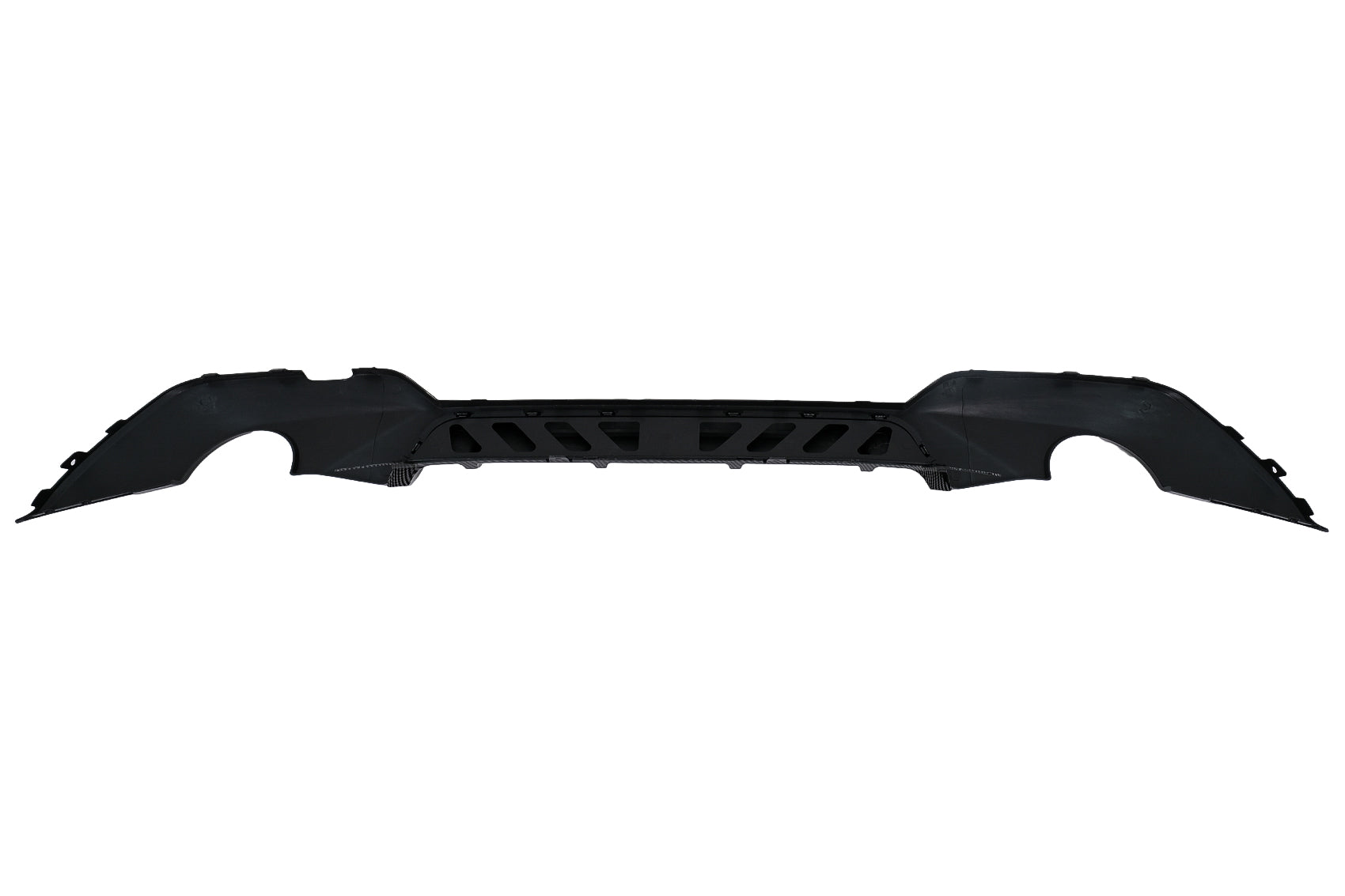 Stoßstange Diffusor Doppelter Ausgang Einzelauspuff für BMW 3er G20 G28 G21 18-22 Mittlerer Carbon-Look Carpartstuning Austria