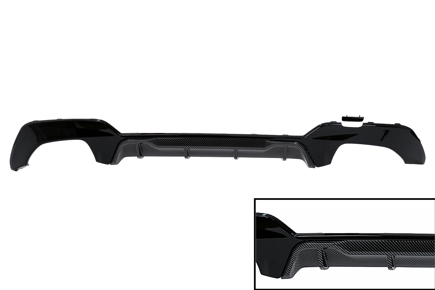 Stoßstange Luftverteiler für BMW 3 G20 G28 Limousine G21 Touring 18-22 Mittlerer Carbon-Look Carpartstuning Austria