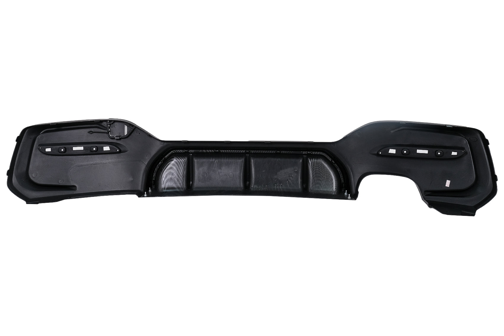 Stoßstange Luftverteiler Diffusor Linker Doppelt Auslauf für BMW 1er F20 F21 LCI 15-19 Schwarz & Carbon Look Carpartstuning Austria