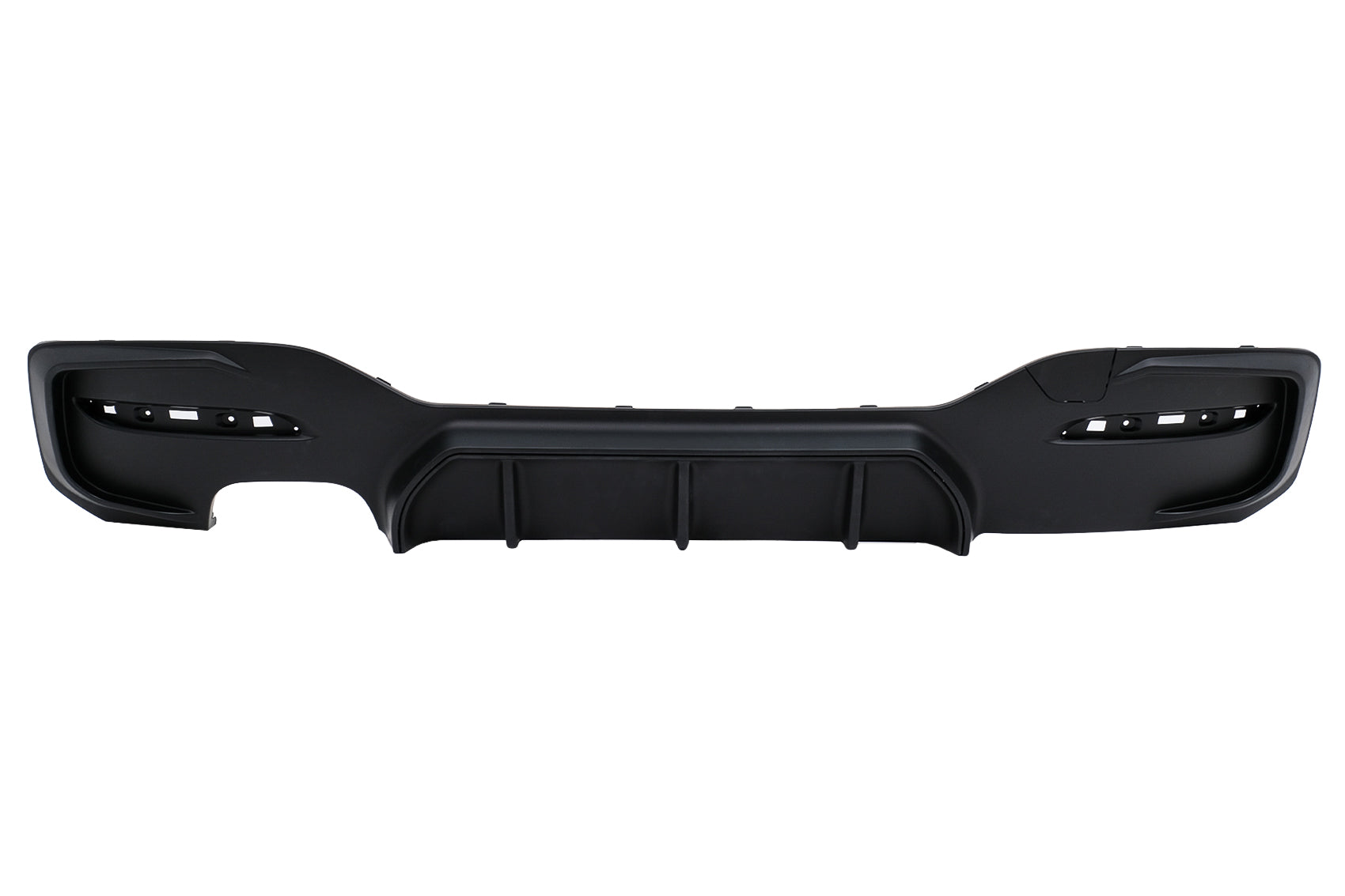 Stoßstange Diffusor Linker Doppelt Auslauf für BMW 1er F20 F21 LCI 2015-2019 Mattschwarz Carpartstuning Austria