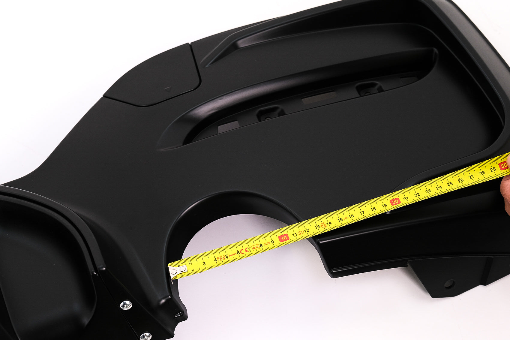 Stoßstange Luftverteiler Diffusor Zwilling Auslauf Einzel für BMW 1er F20 F21 LCI 15-19 Mattschwarz Carpartstuning Austria