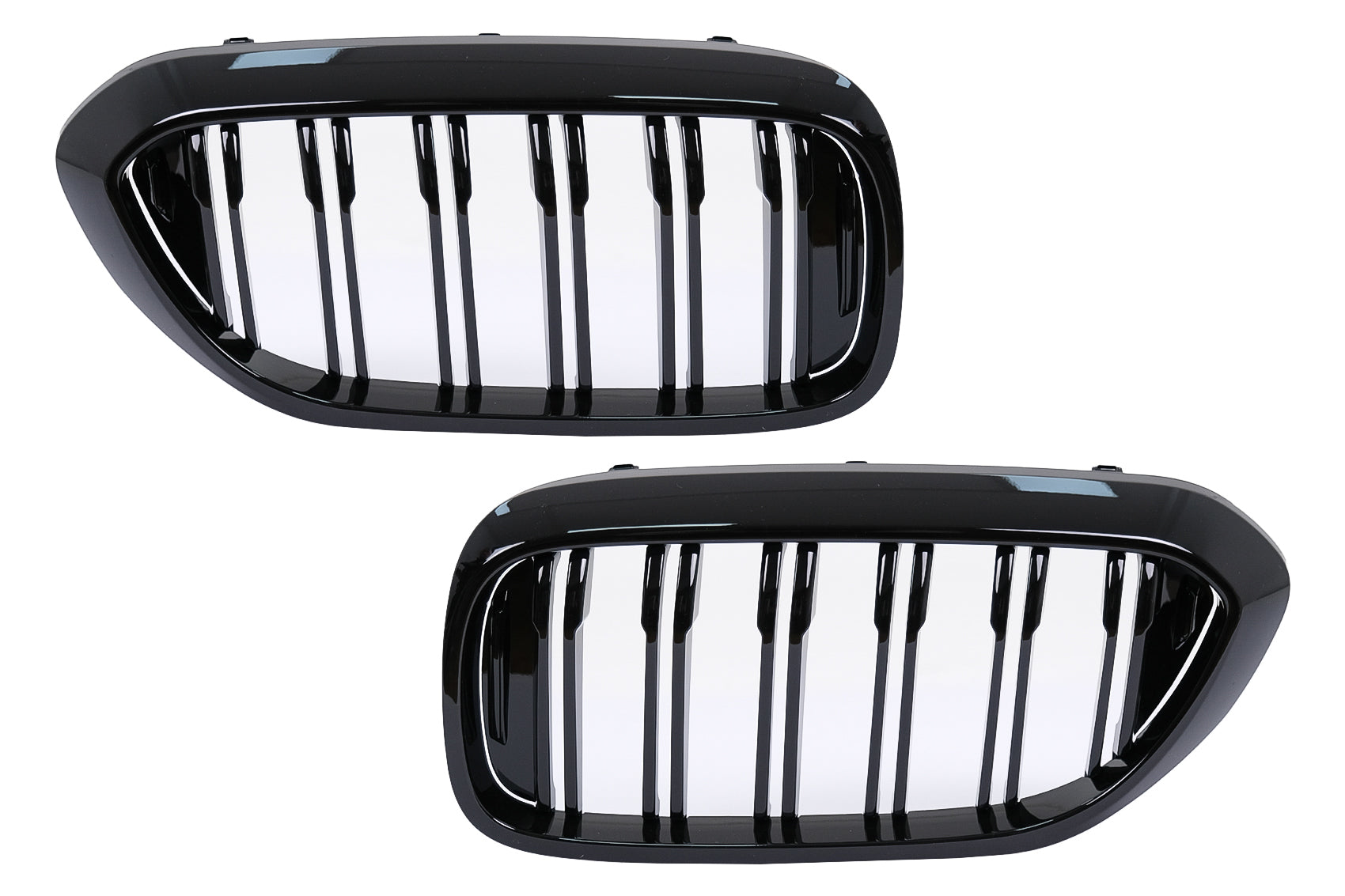 Nierengitter Kühlergrill für BMW 5 G30 G31 Limousine Touring 17-19 Doppelstreifen M Design Schwarz Carpartstuning Austria