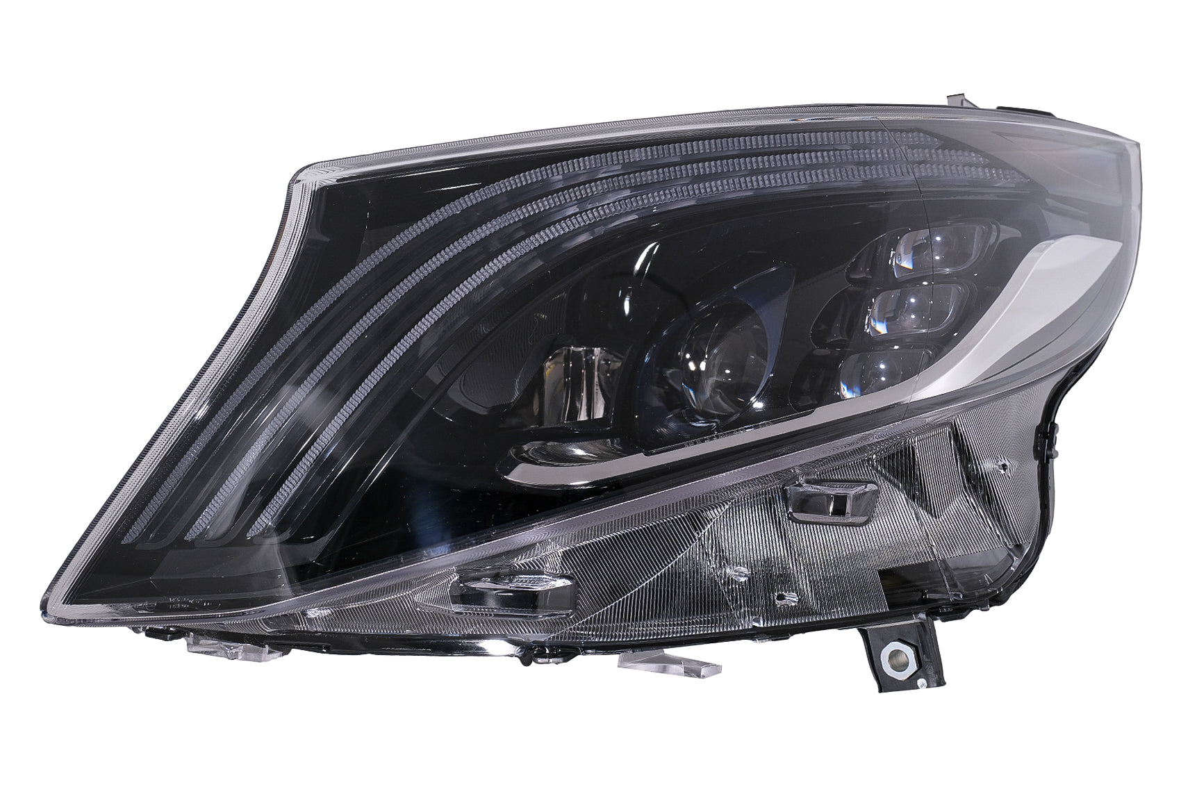 LED Scheinwerfer für Mercedes V W447 16-20 schwarz ersetzt Halogen Carpartstuning Austria