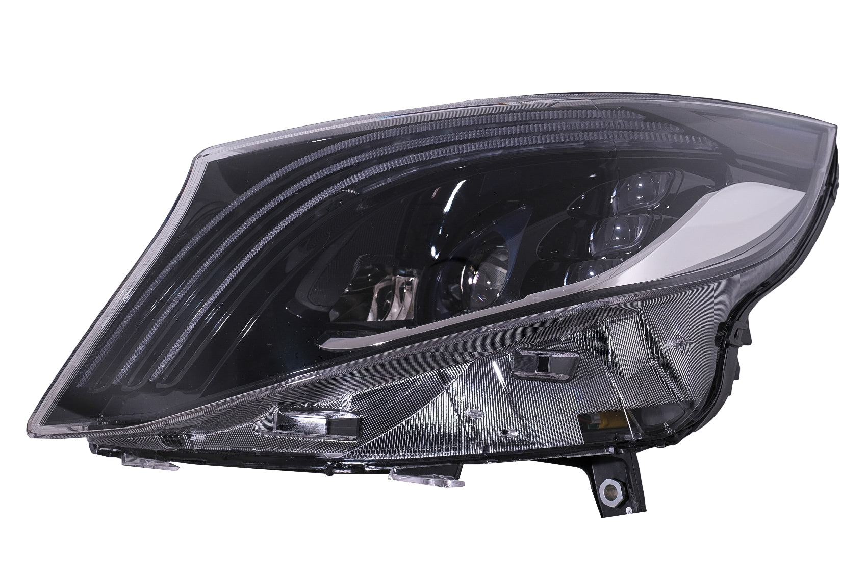 LED Scheinwerfer für Mercedes V W447 16-20 schwarz ersetzt Halogen Carpartstuning Austria