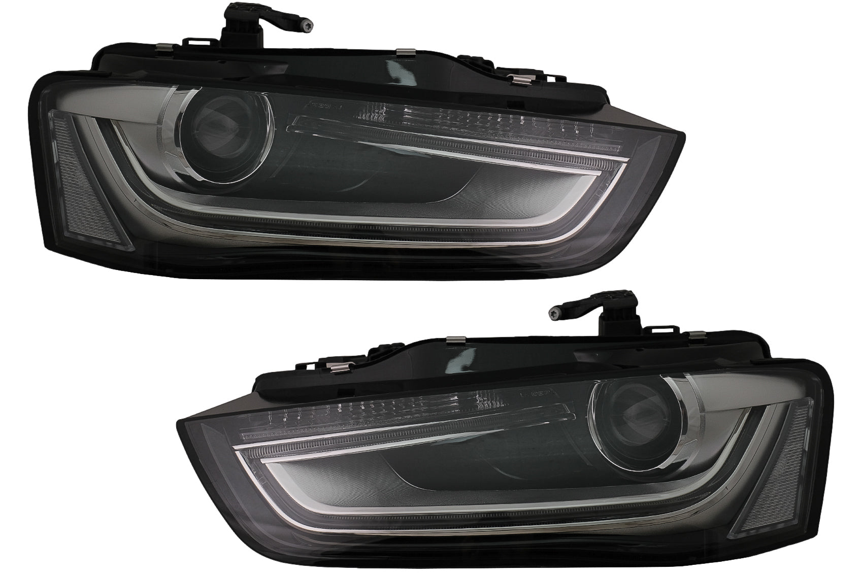 LED DRL Scheinwerfer für AUDI A4 B8.5 Facelift 2012-2015 Schwarz Tagfahrlicht Carpartstuning Austria