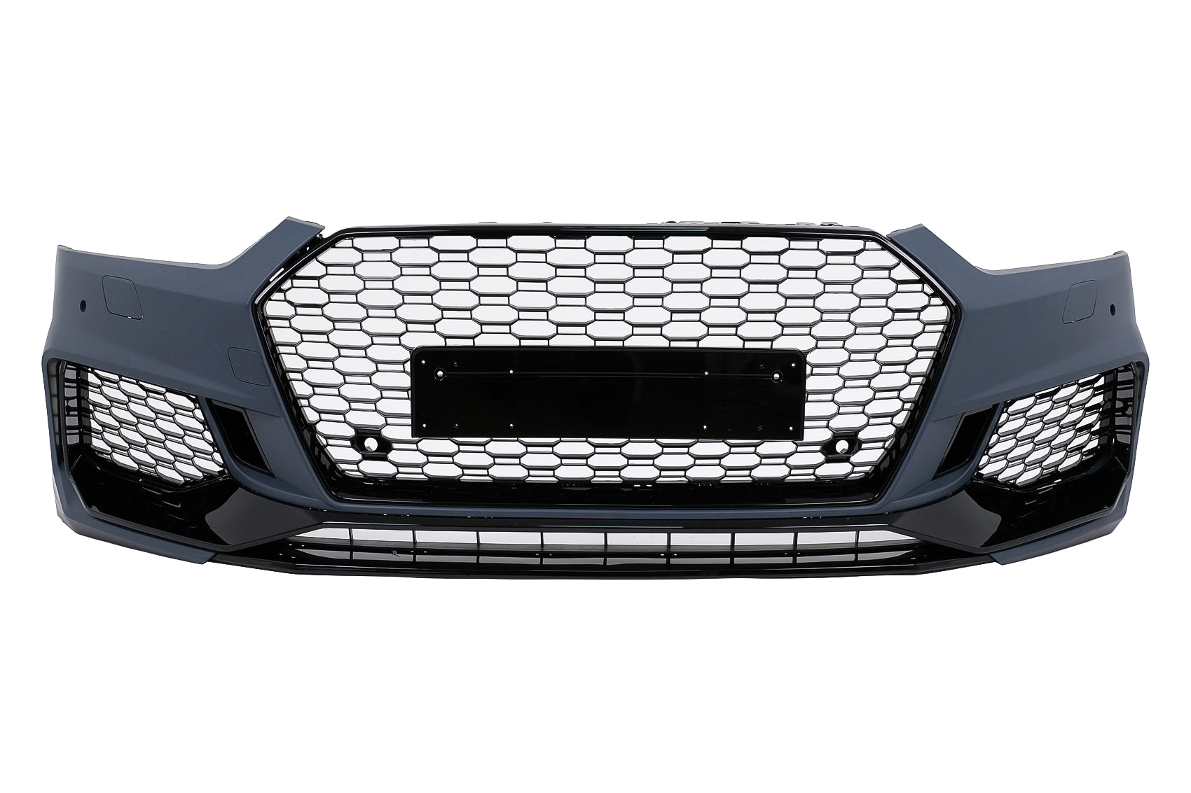 Stoßstange für Audi A5 F5 2017-2019 Quattro RS5 Look Kühlergrill Honeycomb Glossy Black Carpartstuning Austria