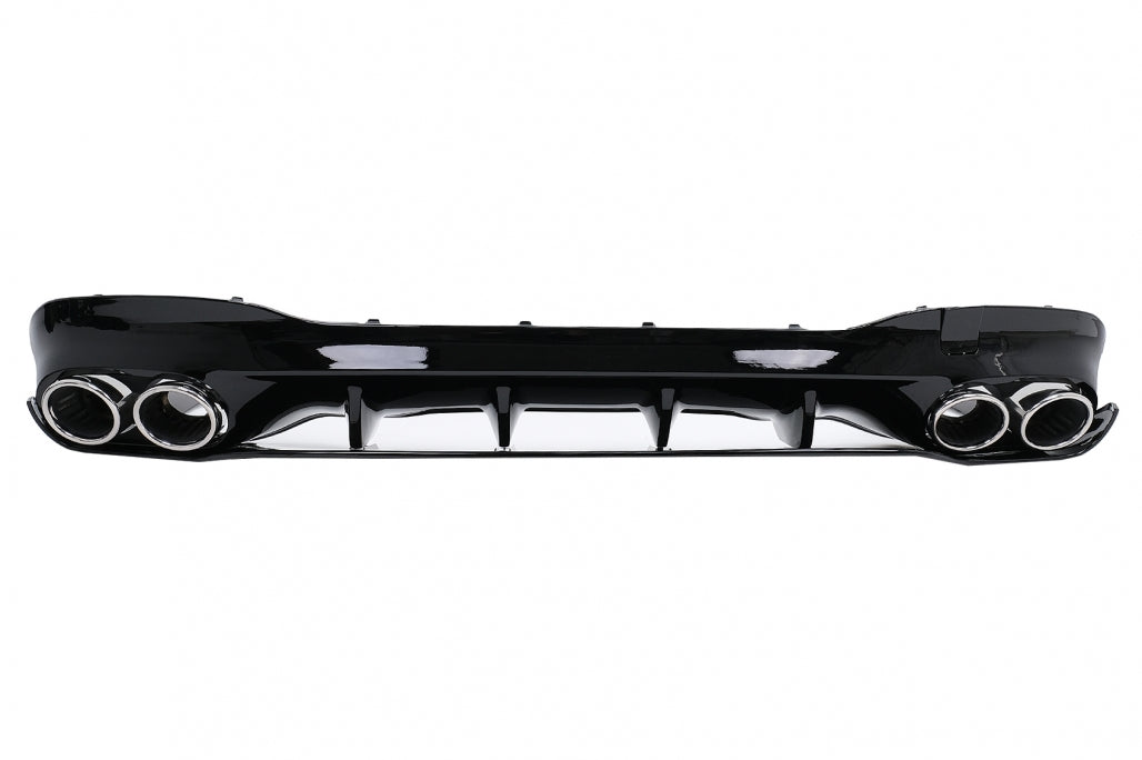 Diffusor Chrom Tipps für Mercedes CLA X118 C118 Sport Line 2019+ CLA45S Look Carpartstuning Austria