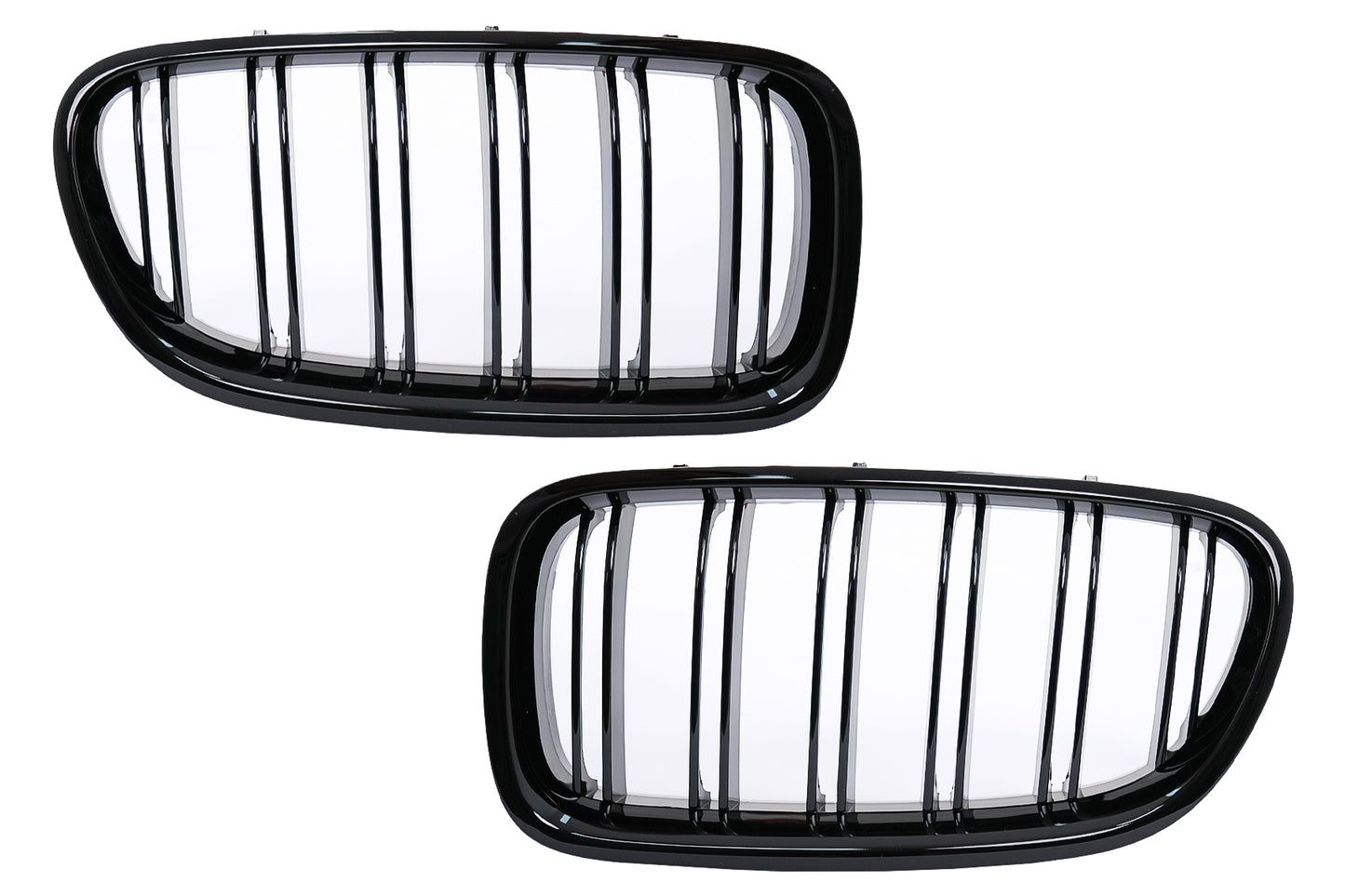 Nierengitter Kühlergrill für BMW 5er F10 F11 10-17 Doppelstreifen M-Design Glänzend Schwarz Carpartstuning Austria