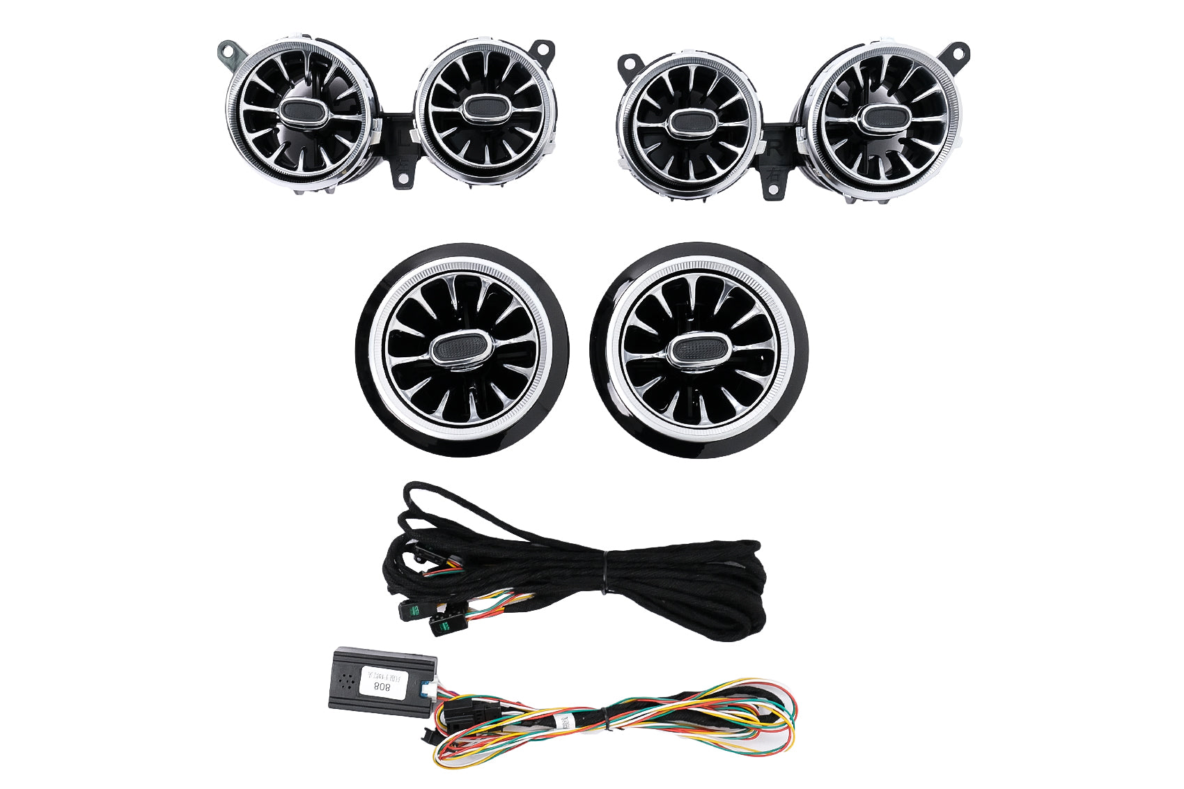 Konsole Panel Dashboard Schalter Rahmen Kohlenstoff für Mercedes W177 V177 LHD Carpartstuning Austria