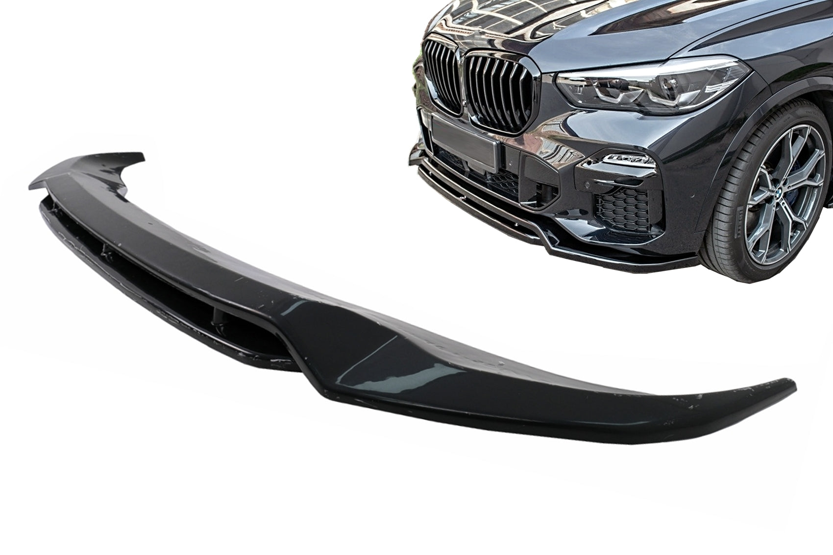 Spoilerlippe Stoßstange Spoiler Lippenschürze für BMW X5 G05 M-Paket 2018-2022 M Sport Glänzend Schwarz Carpartstuning Austria