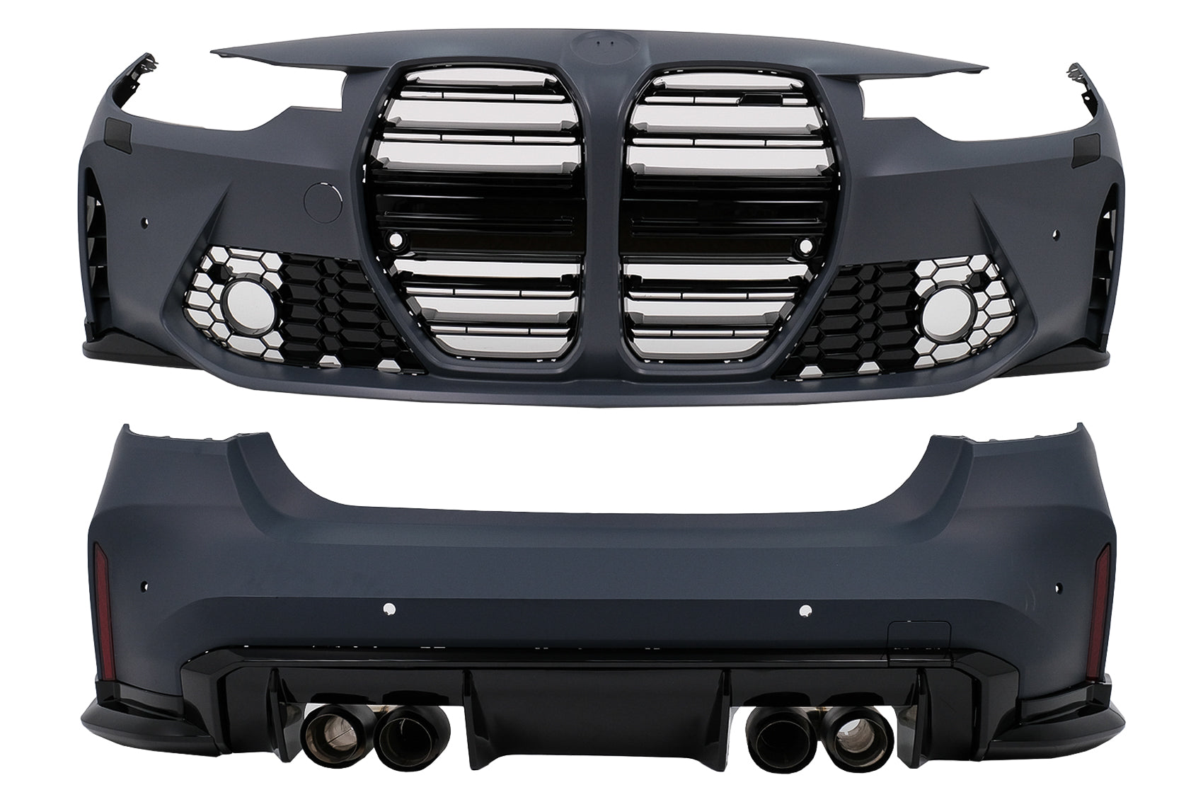 Bodykit für BMW 3er F30 11-19 Upgrade auf G20-Design Stoßstangen Endrohre Carpartstuning Austria