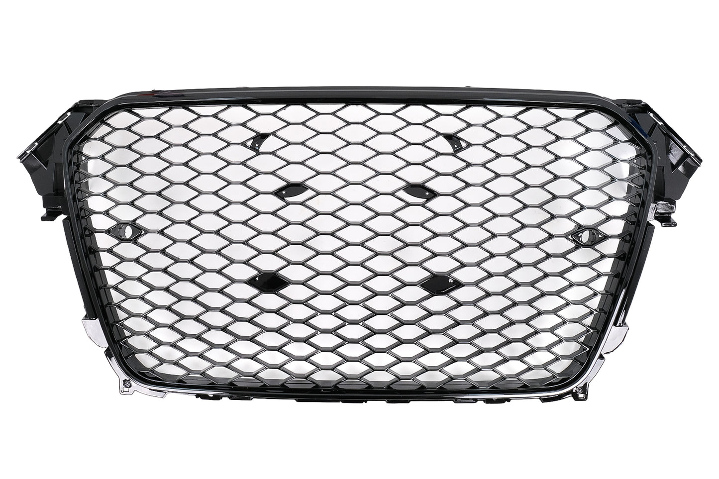 Kühlergrill für AUDI A4 B8 MOPF 12-15 RS Look Glänzend Schwarz PDC ohne Emblem Carpartstuning Austria