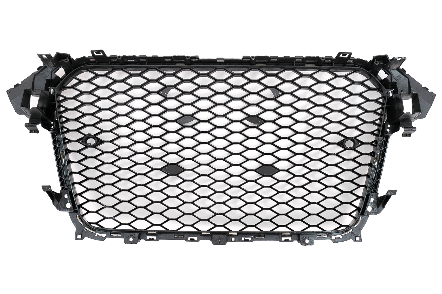 Kühlergrill für AUDI A4 B8 MOPF 12-15 RS Look Glänzend Schwarz PDC ohne Emblem Carpartstuning Austria