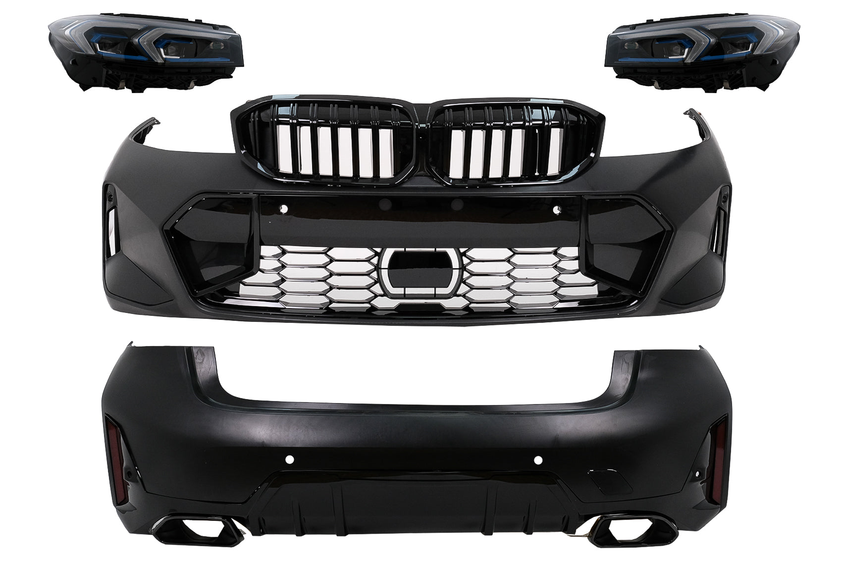 Bodykit für BMW 3er G20 Limousine 18-22 Upgrade auf LCI-Look Stoßstange Scheinwerfer Carpartstuning Austria