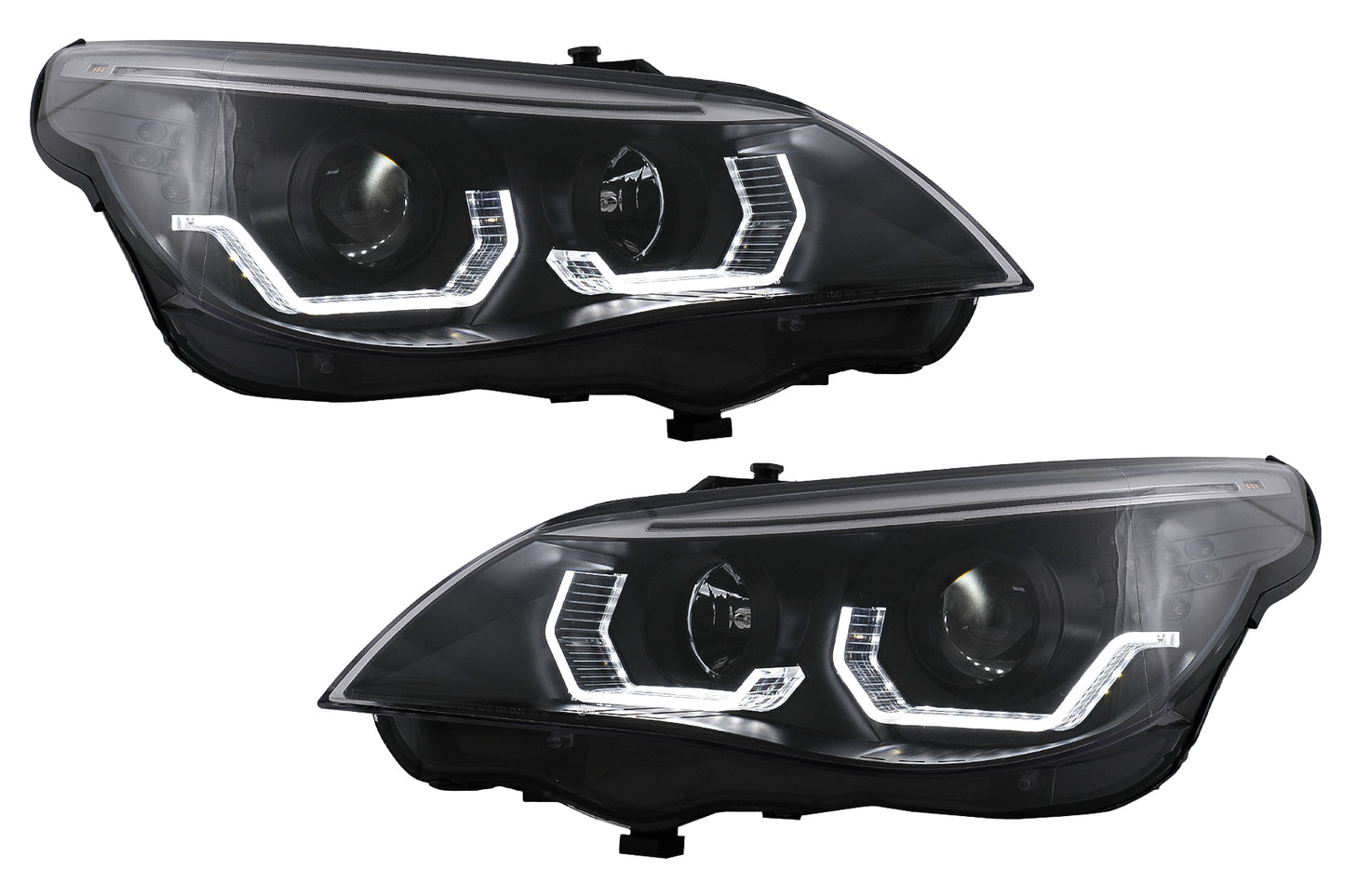 LED TFL Tagfahrlicht Angel Eyes Scheinwerfer für BMW 5er E60 E61 2003-2007 LCI Look Carpartstuning Austria
