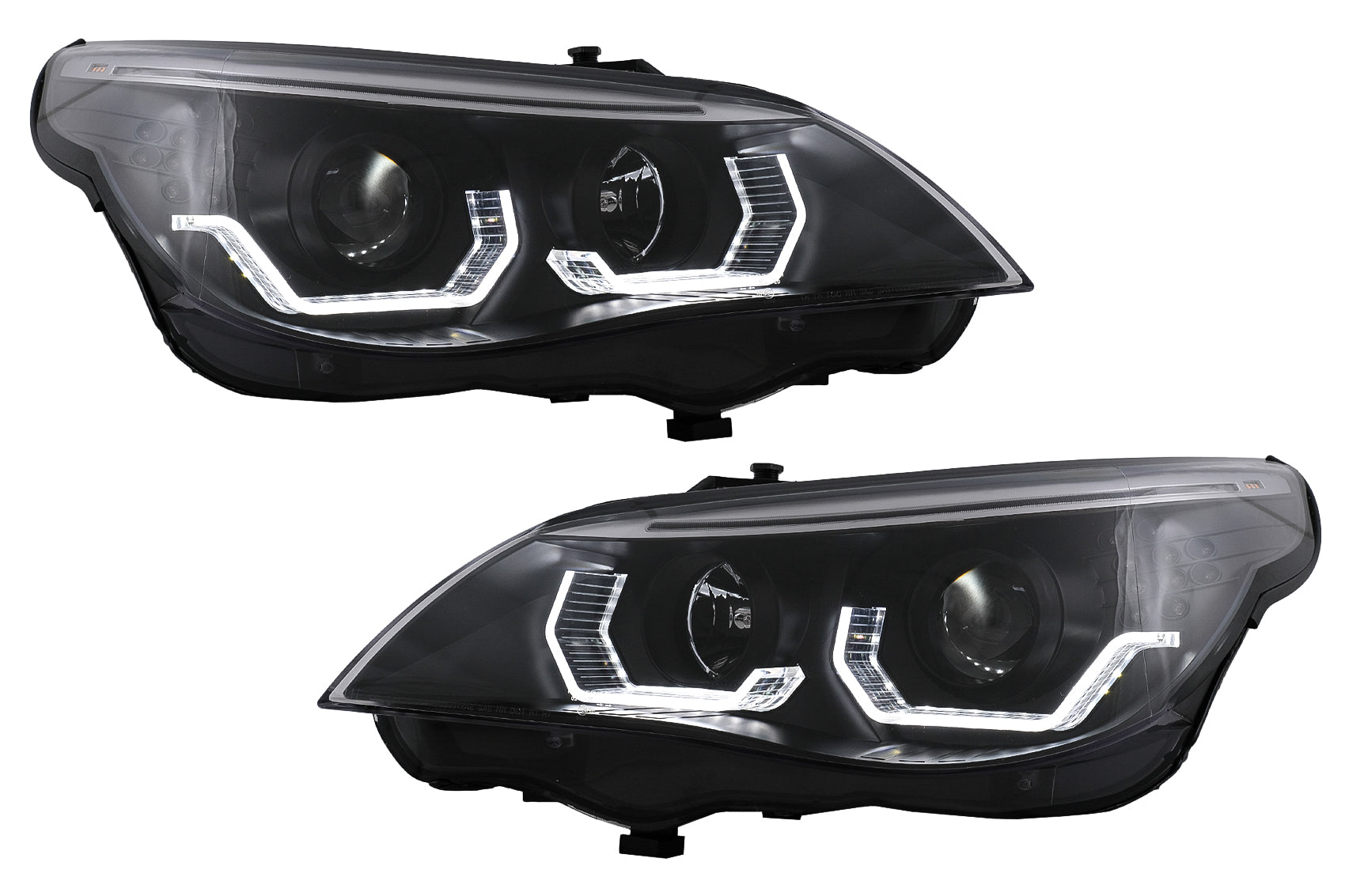 LED TFL Tagfahrlicht Angel Eyes Scheinwerfer für BMW 5er E60 E61 2003-2007 LCI Look Carpartstuning Austria