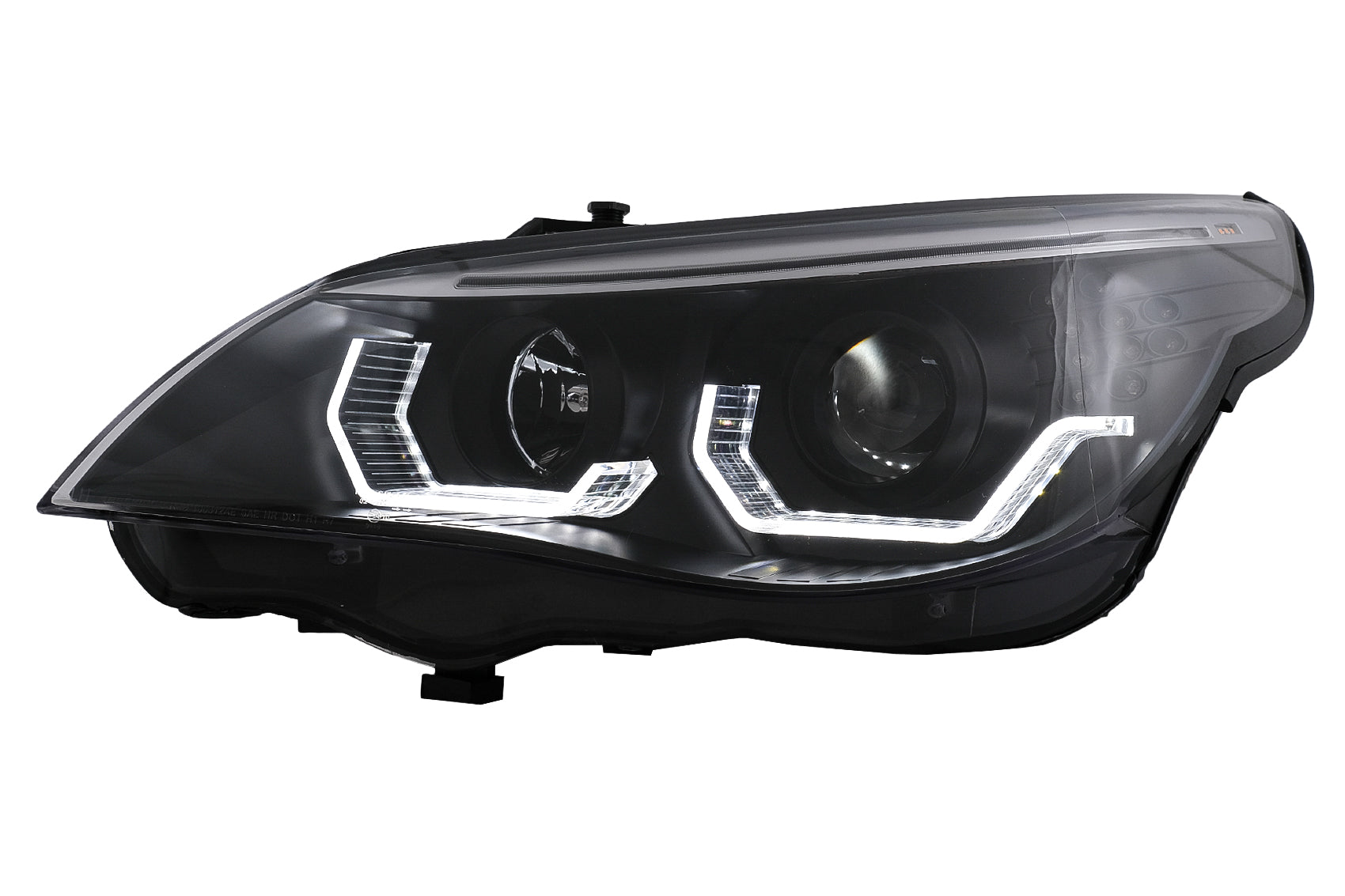 LED TFL Tagfahrlicht Angel Eyes Scheinwerfer für BMW 5er E60 E61 2003-2007 LCI Look Carpartstuning Austria