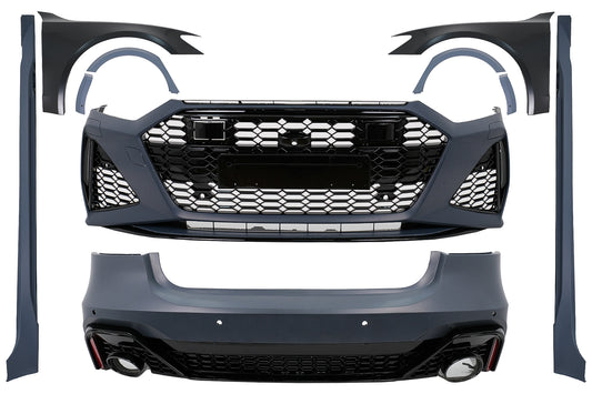 Bodykit für Audi A7 4K8 2018+ Wide RS Design Stoßstange Kotflügel Kühlergrill Carpartstuning Austria