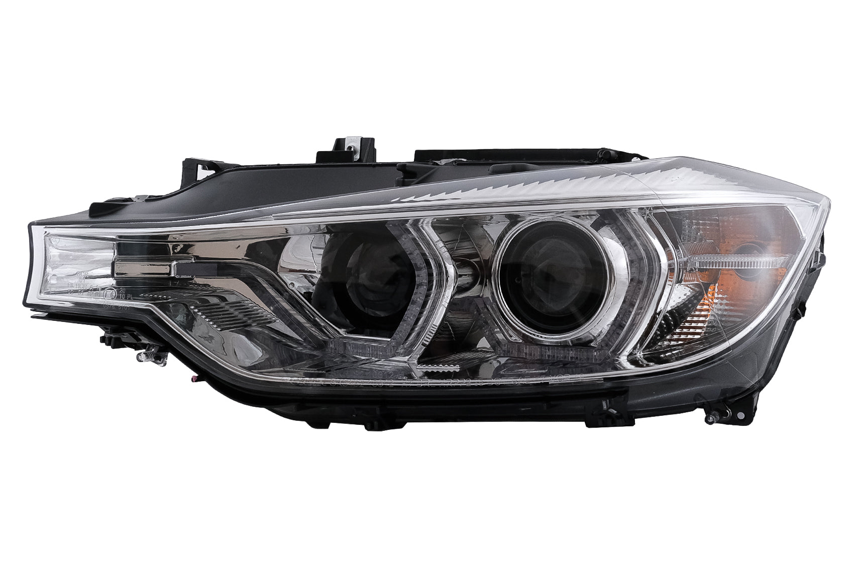 XENON-Scheinwerfer Angel Eyes für BMW 3 F30 F31 Limousine Touring 10.11-05.2015 Chrom Carpartstuning Austria
