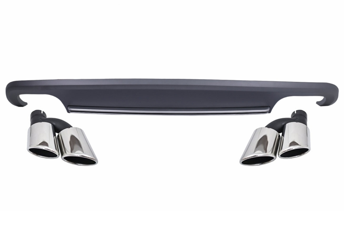 Endrohre Luftdiffusor Standard Stoßstange für Audi A5 8T Sportback Facelift 12-15 S5 Look Carpartstuning Austria