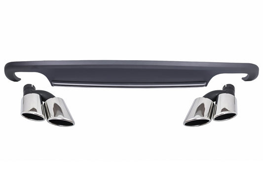 Endrohre Luftdiffusor Standard Stoßstange für Audi A5 8T Sportback Facelift 12-15 S5 Look Carpartstuning Austria