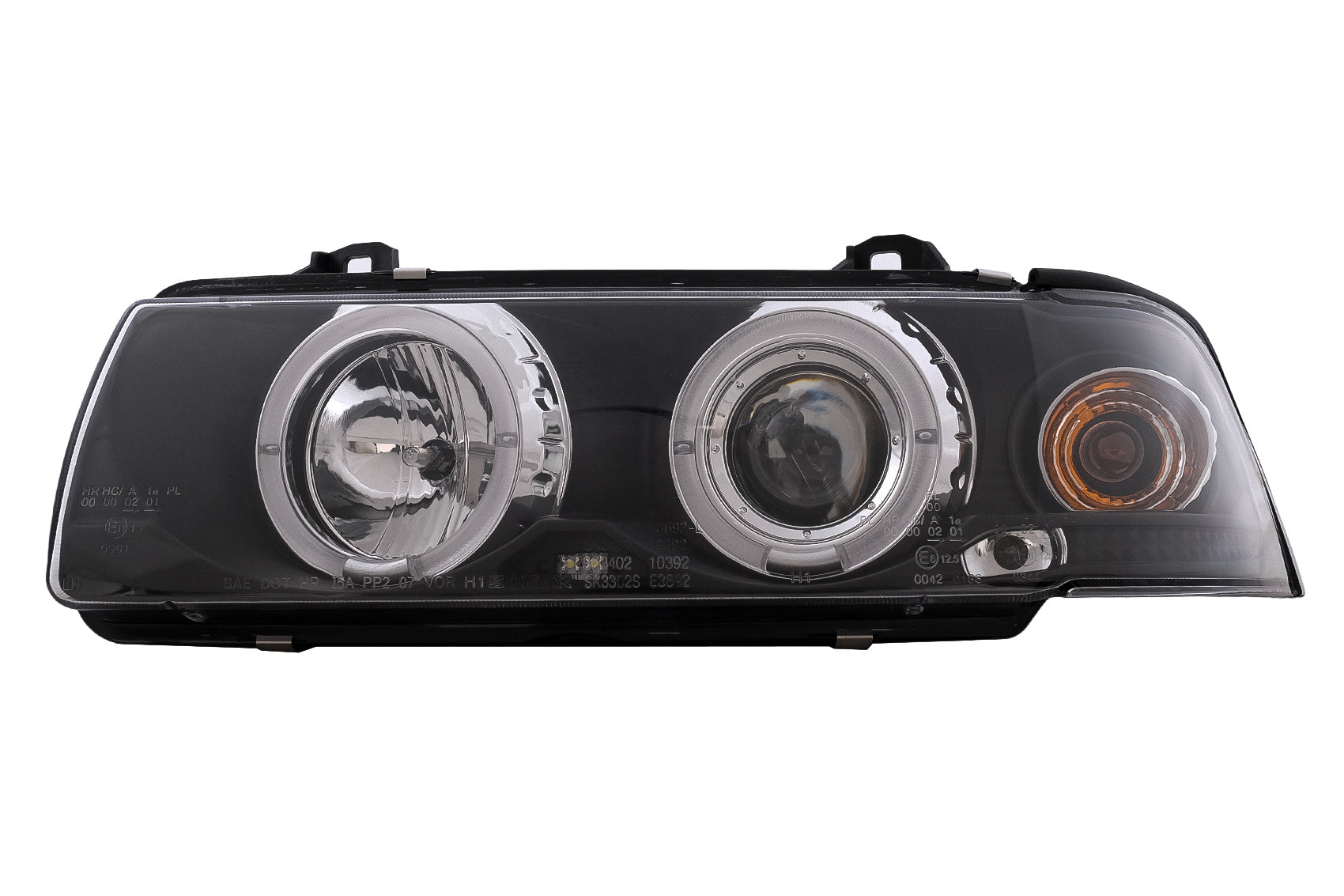 Angel Eyes Scheinwerfer für BMW 3er E36 Coupe Cabrio 1991-08.1999 Schwarz Headlights Carpartstuning Austria