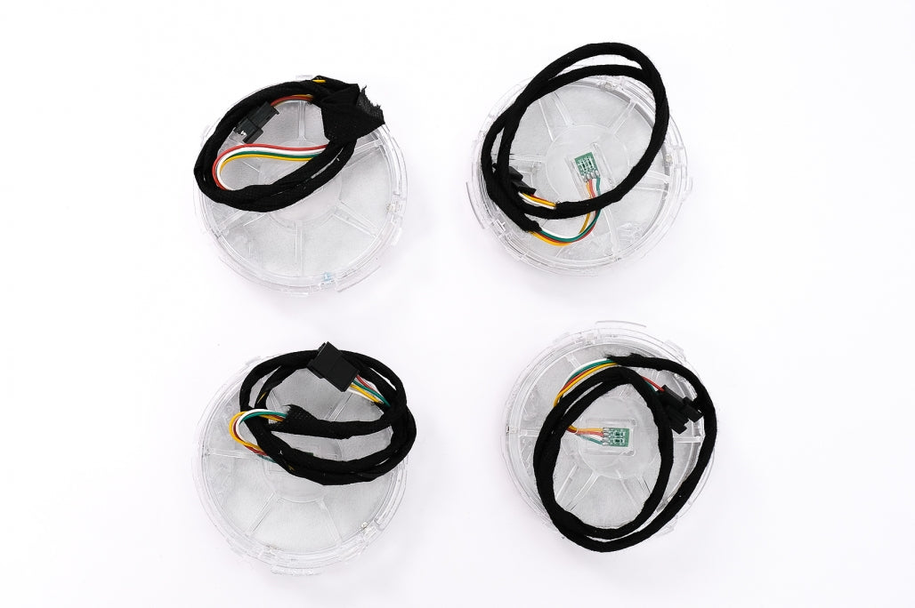 Lautsprecher Abdeckung AC-Lüftungsgitter Haustür LED Rotary Tweeter 64 Farben für Mercedes E-Klasse W213 S213 C238 2016-2019 Carpartstuning Austria