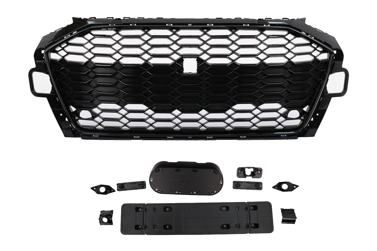 Frontgrill für Audi A4 B9 8W 2. Facelift 2020+ Limousine Avant RS Design Schwarz Carpartstuning Austria