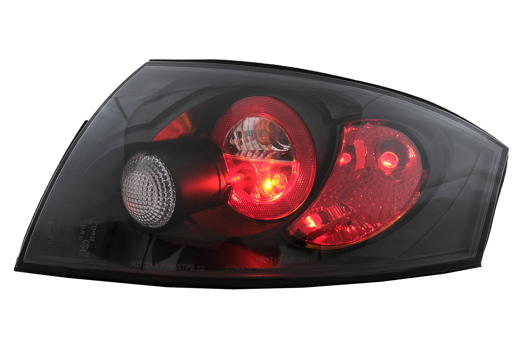 Halogenlampen Rückleuchten für Audi TT 8N 1999-2006 Schwarze Rücklichter Carpartstuning Austria